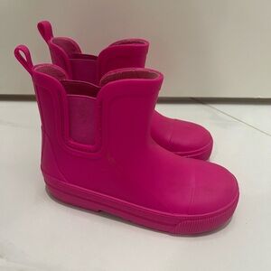 Gap neon pink rain boots size 9 / 10